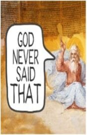 God never said that image