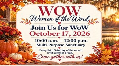 Women of the word meeting October 17,2026 image